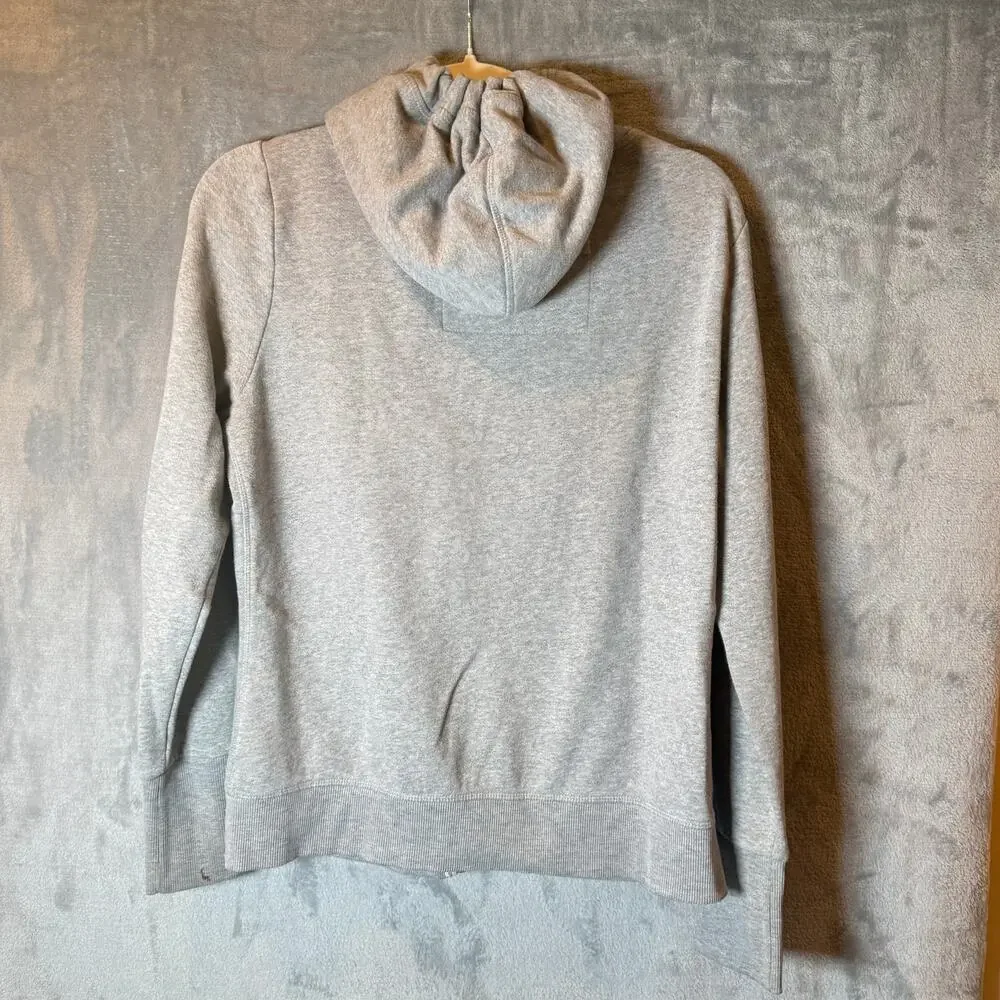 Tommy Hilfiger Jeans Hoodie Zip Gray Mens Medium Logo Spellout Jacket